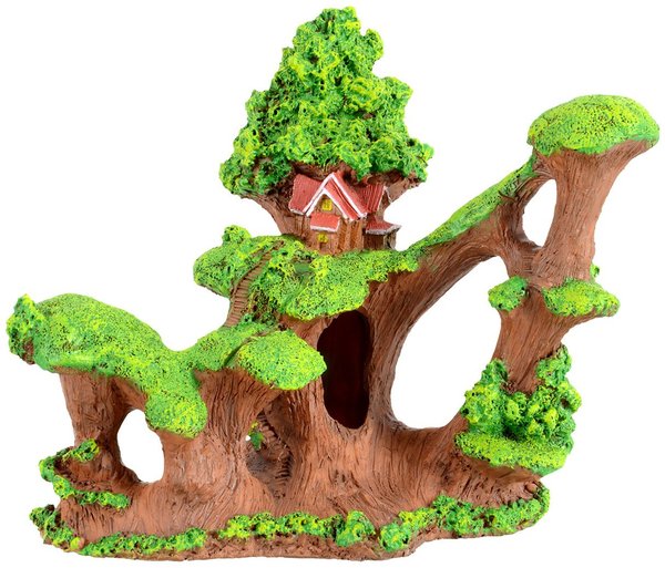 Show full view: Underwater Treasures Treehouse Fish Ornament slide 1 of 2