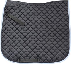 Union Hill Horse Dressage Pad, Black & Baby Blue