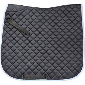 Union Hill Horse Dressage Pad, Black & Baby Blue