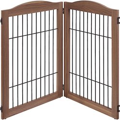 Unipaws 2-Panel Dog Gate Extension, Walnut slide 2 of 8