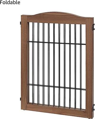 Show full view: Unipaws 2-Panel Dog Gate Extension, Walnut slide 4 of 10