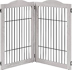 Unipaws 2-Panel Dog Gate Extension, Weathered Gray slide 2 of 7