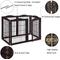 Show in main carousel: Unipaws 31.5-in 6 Panel Freestanding Wooden Wire Dog & Cat Gate, Espresso slide 6 of 8