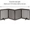 Show in main carousel: Unipaws Free Standing Dog Gate, Espresso, 24-in, 4-panel slide 5 of 8
