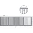 Show in main carousel: Unipaws Free Standing Dog Gate, Gray, 24-in, 4-panel slide 3 of 8
