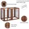 Show in main carousel: Unipaws 6 Panel Freestanding Wooden Wire Dog & Cat Gate, Walnut, Large slide 5 of 7