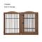 Show in main carousel: Unipaws 6 Panel Wire Dog Playpen Freestanding Pet Gate, Walnut, Medium slide 6 of 8