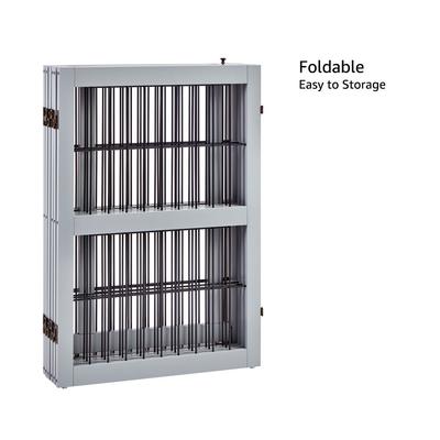 Show full view: Unipaws 6 Panel Wooden Wire Dog Gate slide 6 of 10