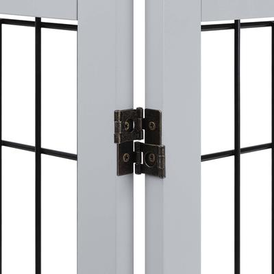 Show full view: Unipaws 6 Panel Wooden Wire Dog Gate slide 9 of 10