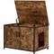 Show in main carousel: Unipaws Cat Litter Box Enclosure with Top Opening, Large, Rustic Brown slide 3 of 7
