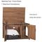 Show in main carousel: Unipaws Cat Litter Box Enclosure with Top Opening, Large, Walnut slide 4 of 7