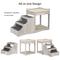 Show in main carousel: Unipaws Decorative Bunk Cat Bed with Ladder, Weathered Grey, Medium slide 7 of 8