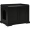 Show in main carousel: Unipaws Furniture Enclosure Decorative Storage Bench Cat Litter Box, Black slide 1 of 9