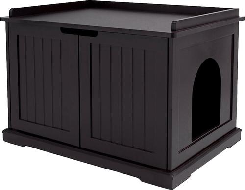 Show full view: Unipaws Decorative Cat Litter Box Enclosure, Espresso slide 3 of 6