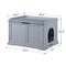 Show in main carousel: Unipaws Decorative Cat Litter Box Enclosure, Gray slide 7 of 9