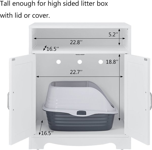 Unipaws Enclosed Cat Litter Box