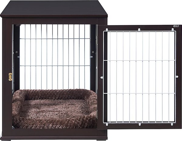 Thumbnail for Rattan Dog Crate With Espresso Color