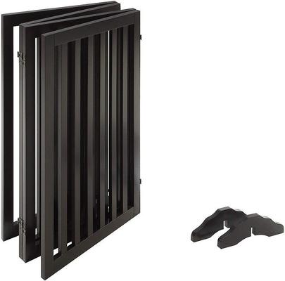 Show full view: Unipaws Free Standing Dog Gate, Espresso, 36-in, 4-panel slide 4 of 9