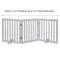 Show in main carousel: Unipaws Free Standing Dog Gate, Gray, 24-in, 3-panel slide 3 of 9