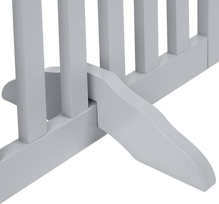 Show full view: Unipaws Free Standing Dog Gate, Gray, 24-in, 3-panel slide 7 of 9
