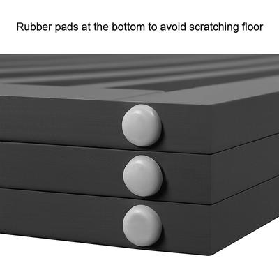 Show full view: Unipaws Free Standing Dog Gate, Gray, 24-in, 3-panel slide 8 of 9