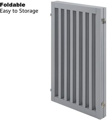 Show full view: Unipaws Free Standing Dog Gate, Gray, 36-in, 4-panel slide 6 of 9