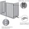 Show in main carousel: Unipaws Free Standing Dog Gate, Gray, 36-in, 4-panel slide 7 of 9