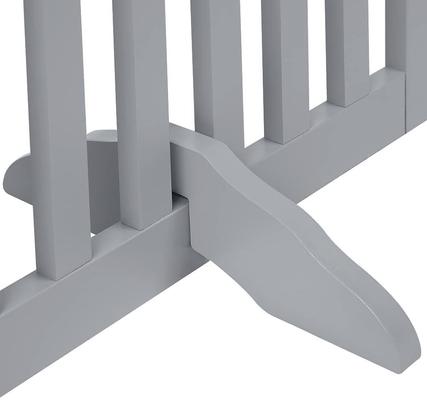 Show full view: Unipaws Free Standing Dog Gate, Gray, 36-in, 4-panel slide 8 of 9