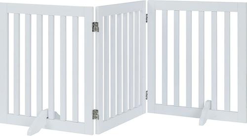 Show full view: Unipaws Free Standing Dog Gate, White, 24-in, 3-panel slide 4 of 10