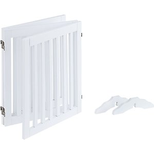 Unipaws Free Standing Dog Gate, White, 24-in, 3-panel