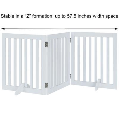 Show full view: Unipaws Free Standing Dog Gate, White, 24-in, 3-panel slide 6 of 10