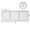 Show in main carousel: Unipaws Free Standing Dog Gate, White, 24-in, 3-panel slide 7 of 10