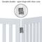 Show in main carousel: Unipaws Free Standing Dog Gate, White, 24-in, 3-panel slide 8 of 10