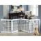 Show in main carousel: Unipaws Free Standing Dog Gate, White, 24-in, 4-panel slide 2 of 9
