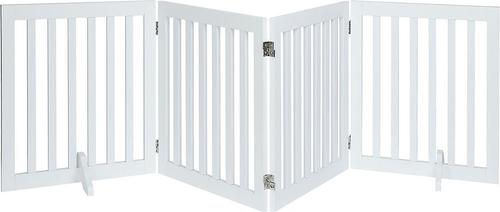 Show full view: Unipaws Free Standing Dog Gate, White, 24-in, 4-panel slide 3 of 9