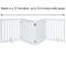 Show in main carousel: Unipaws Free Standing Dog Gate, White, 24-in, 4-panel slide 5 of 9