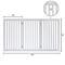 Show in main carousel: Unipaws Free Standing Dog Gate, White, 36-in, 3-panel slide 6 of 9
