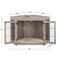 Show in main carousel: Unipaws Furniture Corner Dog Crate with Cushion, Weathered Grey, Large slide 6 of 8