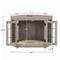 Show in main carousel: Unipaws Furniture Corner Dog Crate with Cushion, Weathered Grey, Medium slide 6 of 9