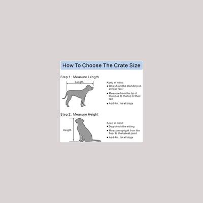 Show full view: Unipaws Furniture Corner Dog Crate with Cushion, Weathered Grey, Medium slide 8 of 9