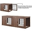 Show in main carousel: Unipaws Furniture Style Dog Crate, Walnut, 38.5- in wide slide 8 of 9