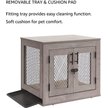 Show in main carousel: Unipaws Furniture Style Dog Crate, Weathered Gray, 25.6 inch wide slide 4 of 9