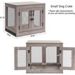 Show in main carousel: Unipaws Furniture Style Dog Crate, Weathered Gray, 25.6 inch wide slide 6 of 9