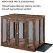 Show in main carousel: Unipaws Furniture Style Dog Crate, Rustic Brown, 38.5 inch wide slide 2 of 9