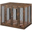 Show in main carousel: Unipaws Furniture Style Dog Crate, Rustic Brown, 38.5 inch wide slide 4 of 9