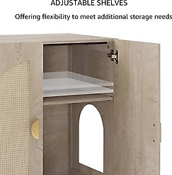 Unipaws High Type Cat Litter Box Enclosure, Grey slide 2 of 8