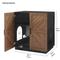 Show in main carousel: Unipaws High Type Cat Litter Box Enclosure, Walnut slide 5 of 9