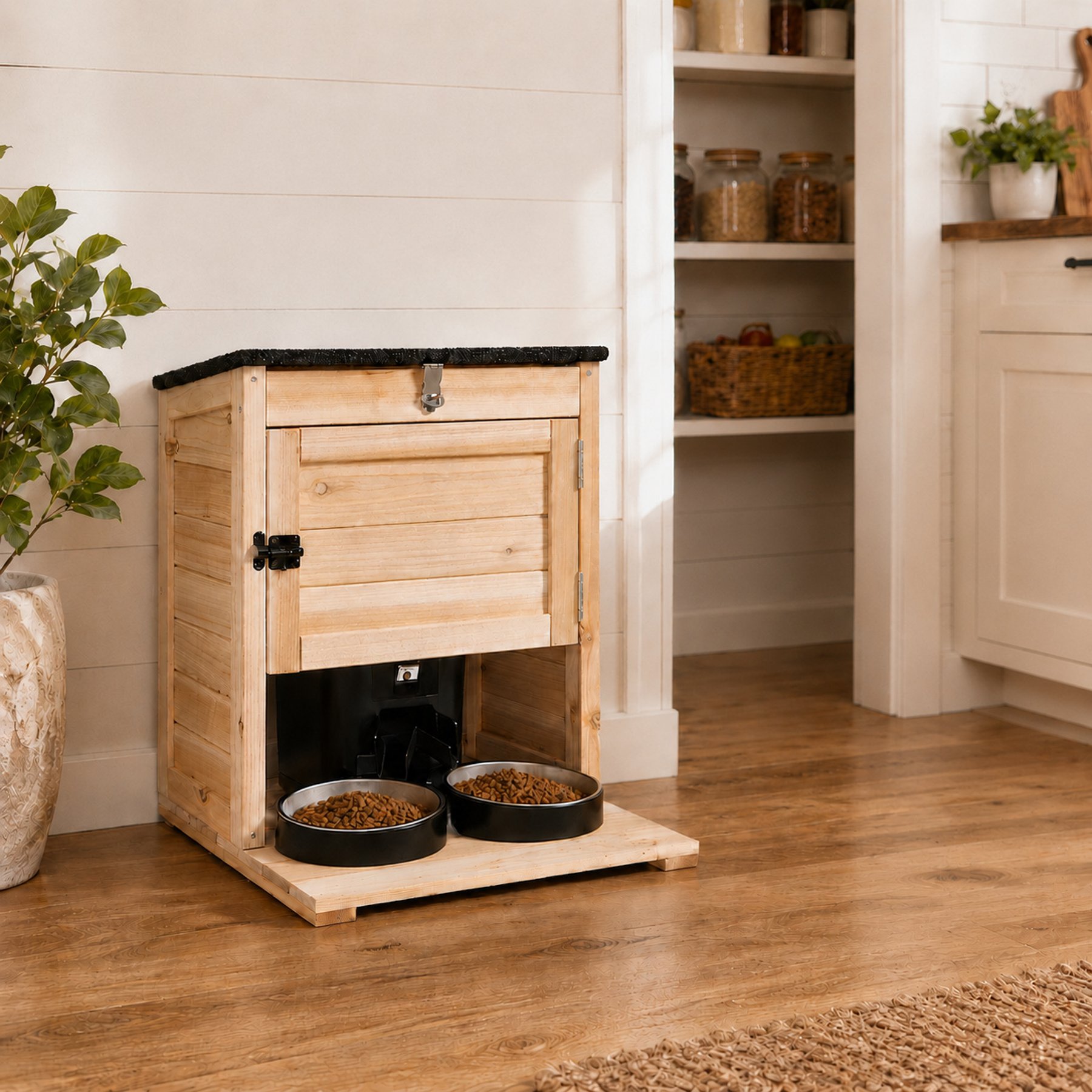 Unipaws Locked Cover Dog & Cat Food Storage Container