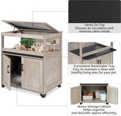 Unipaws Storage Cabinet Lift Top Hamster Cage slide 2 of 7