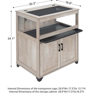 Unipaws Storage Cabinet Lift Top Hamster Cage